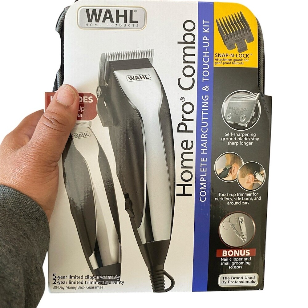 Wahl Home Pro Combo Haircutting Kit w/ Touch-Up Trimmer Guards Case